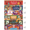 Novos Adesivos de Decoração para Festa do Dia dos Mortos Mexicano Decoração do Dia dos Mortos Arranjo Adesivos Autoadesivos para Garrafa de Água