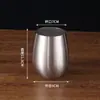 Taza de Huevo de Acero Inoxidable 304 con Forma de U de Gran Barriga Dorada Brillante Transfronteriza de Amazon Copa de Vino Creativa Venta al por Mayor desde el Fabricante