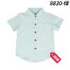 Novo vestido-camisa infantil conjunto estilo coreano roupas infantis meninos e meninas algodão verão manga curta listrado peça única entrega