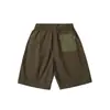Shorts de Trabajo Rectos de Color Bloqueo de Color de Estilo Japonés de la Marca de Tendencia Rumei para Hombre, Shorts Deportivos de Verano Finos de Secado Rápido y Transpirables