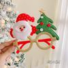 Gafas de Reno Navideño Montura Infantil Decoración de Astas Árbol de Navidad Muñeco de Nieve Accesorios Divertidos para Fiesta
