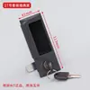 WT Wangtong 1506 Juego de Cerradura de Manija para Gabinete de Mochila Cerradura de Manija de Combinación Cerradura para Archivos Cilindro de Cerradura Manija de Plástico