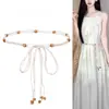 Accesorios de Cadena para la Cintura Faldas Bohemianas Étnicas para Mujer Verano Borla Cuerda Trenzada para Cinturón Decorativo Vestido Retro