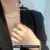 Fábrica de Origem Moda Colar de Pérolas de Alta Qualidade Feminino Celebridade da Internet Design de Nicho Joias de Prata Esterlina Colar Leve de Luxo Não Desbota