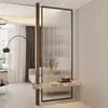 Vidrio Artístico Chino de Lujo Ligero Moderno Puerta de Entrada Partición de Entrada Sala de Estar Templado Escarchado Dormitorio Baño Transmisión de Luz