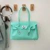 Bolsa de Ombro de Gelatina de Alto Padrão Estilo Coreano, Fresca e Fashion, Simples e de Grande Capacidade, Bolsa de Mão Estilo Feminino