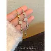 Brazalete Retro Exquisito de Diseño de Nicho Copo de Nieve de Invierno Circonita de Alto Brillo Ajustable Deslizante