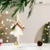 Popular Transfronteiriço Pingente Sino de Pelúcia para Árvore de Natal Decoração de Árvore de Natal Pingente Sino com Laço Decoração de Natal
