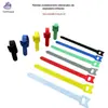 Organizador de Cabos de Dados para Computador com Velcro em T para Amarrar, Cores Sortidas, Cabeça de Gato, Artefato de Armazenamento, Amarra para Plantas
