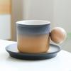 Caneca de café de cerâmica simples Nordic Ins, xícara de café com leite de cor sólida, xícara de chá da tarde, xícara de leite de cor contrastante, xícara de água
