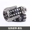 Moda Transfronteriza Hombres Calavera Aleación Cinturón Niñas Todo Combinable Decorativo Alto Sentido Punk Remache Cinturón