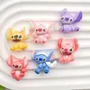 Accesorios de Resina de Monstruo Pequeño Colorido de Dibujos Animados Pegamento de Crema Hecho a Mano DIY Pasador Imán para Refrigerador Llavero Accesorios Colgantes