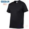 GILDAN GILDAN 63000 Camiseta de Color Sólido para Hombre de Manga Corta 100% Algodón Cuello Redondo Holgada Media Manga Estampada Ropa de Clase DIY