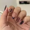 Otoño e Invierno Carey Marrón Difuminado Manicura Portátil Uñas Almendra de Venta Caliente en Comercio Exterior Europeo y Americano Esmalte de Uñas Portátil al por Mayor