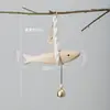 Timbre de Peces de Madera Maciza Transfronterizo Adorno Colgante para Coche Pez de Bendición Decoración de Pared Decoración de Pared para el Hogar Decoración Colgante de Pared Estilo Coreano