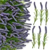 Decoração de casamento transfronteiriça de alta qualidade, flores artificiais de plástico para paisagismo interno de sala de estar e decoração suave, buquê de lavanda simulado