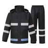 Conjunto de Impermeable y Pantalón de Lluvia para Lluvia Fuerte, Nuevo PVC Grueso Transpirable, Adecuado para Reparto, Exteriores, Ciclismo para Hombres y Mujeres