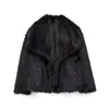 Venta Caliente de AliExpress ZA Comercio Exterior Transfronterizo Ropa de Mujer Abrigo Grande de Piel de Cordero Gruesa Nuevo Estilo de Invierno Piel