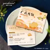 Tarjeta de Saludo del Festival de Medio Otoño, Pastel de Luna, Pastel de Yema de Huevo, Tarjeta de Instrucciones Comestibles, Diseño e Impresión de Tarjeta Decorativa para Caja de Regalo de Pastelería China