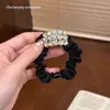 Nova Coleção Coreana de Scrunchies Plissados de Renda com um Toque de Luxo, Acessório de Prendedor de Cabelo Simples e Moderno com um Toque de Elegância