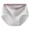 Ropa interior de algodón puro antibacteriano clase A para mujer, extensión de algodón sin tinte en la entrepierna, color contrastante, transpirable, cómoda, de cintura media, para chica estudiante, estilo triángulo