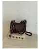Bolsa tote de lona texturizada simples estilo coreano para mulheres, novo modelo 2026, bolsa de ombro e transversal de grande capacidade para o dia a dia