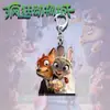 Impresión Plana 2D Animales Locos 2 Imán para Refrigerador Nick Judy Llavero Acrílico Mochila Colgante Lindo