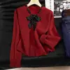 Cárdigan de Punto con Cuello Redondo Estilo Coreano para Mujer, Otoño/Invierno 2026, Corte Holgado, Adelgazante, Moderno, Elegante, Suéter Corto