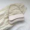 Bolsa de Cor Sólida Feminina 2023 Novo Nicho Design Moda Marca Baguette Bag Retro Único Ombro Bolsa Axila Simples Pequeno Saco Quadrado