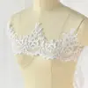 Accesorios de encaje blanco nupcial hechos a mano material diy tocado de boda flor decorativa ancho 15.5CM