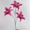 Decorações Internas de Lírio 3D Flor de Lírio para Teto de Casamento Arranjo de Flores para Corredor de Casamento Paisagismo Arranjo de Flores Artificiais para Casamento Produto Acabado