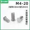 Tornillos remachables de acero inoxidable 304 FHS/HFHS antioxidantes, anticorrosivos y resistentes a altas temperaturas con especificaciones de venta directa de fábrica