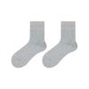 Calcetines para Mujer para Otoño e Invierno, Calcetines de Media Pantorrilla, Calcetines de Algodón Peinado, Resistentes al Olor, Absorbentes del Sudor, Calcetines Holgados Rayados Melange, Calcetines para Mujer sin Costuras