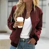 Chaqueta Casual Transfronteriza Ropa de Mujer Aliexpress 2023 Primavera Nueva Color Puro Moda Europea y Americana Chaqueta Exterior con Cremallera Mujer