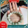 Mongólia Interior She Taicui Pulseira Jade Anel Único Pulseira Verde Branco She Taicui Contas Redondas Pulseira Pulseira Joias de Jade Atacado