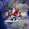 Colgante de Navidad Plano de Acrílico Transfronterizo Árbol de Navidad Año del Caballo Decoración Fiesta Zodiaco 2D