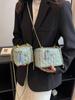 Bolso Mini de Cadena de Tela Estilo Chanel para Mujer 2025 Nuevo Diseño Nicho Caja Bolso Cuadrado Pequeño Bolso Cruzado Versátil
