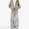 Pantalones Wei Casuales de Nicho con Costuras a Cuadros Estilo Americano Vintage para Mujer Moda Otoño e Invierno Pantalones Cortos Sueltos Rectos de Algodón