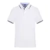 Camisa tipo polo de algodón mercerizado elegante para hombre Se puede imprimir Ropa de trabajo Logo impreso Bordar Ropa de trabajo en equipo Camiseta de manga corta de verano