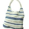Bolsa de Algodão Tecida com Ombro Vazado Direto da Fábrica Novo Estilo Vento Preguiçoso Listrada Palha Tecida Bolsa de Praia para Férias à Beira-Mar