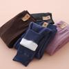 Pantalones cálidos de terciopelo para niños, grandes, con forro polar, gruesos, uniformes escolares, artefactos, pantalones de algodón para niñas, ropa interior, leggings, otoño e invierno.