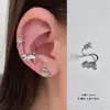 Uñas Lindas con Orejas de Gato y Hueso Anillo de Herradura en Forma de S Acero de Titanio Clavos para Oreja Pendientes para Cartílago de la Oreja Pendientes de Nicho para Mujeres Versátil