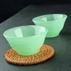 Tigela de vidro imitação de jade, venderei presente, tigela coberta de jade verde, bule de chá, xícara de vinho de jade verde claro, tigela de jade, fabricante de xícaras de jade