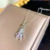 Colar de Zircônia Exquisita Micro-incrustada Versátil de Luxo Leve Europeu e Americano para Mulheres Corrente de Clavícula Simples Tendência Ins Celebridade da Internet Acessórios