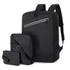 Nova mochila de negócios moda para o dia a dia bolsa de computador de três peças viagem simples bolsa de ombro masculina bolsa de contraste atacado