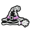 Decoración de Halloween Transfronteriza Serie de Brujas Zapatos Zapatos con Agujeros para Flores Accesorios Hebilla de Zapato de Plástico Suave PVC Joyería Al Por Mayor