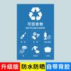 Logotipo de etiqueta de triagem de lixo Xangai Suzhou Chengdu Wuhan lata de lixo logotipo não reciclável prejudicial perecível cozinha