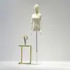 Mannequins de Vitrine para Loja de Roupas, Meio Corpo Feminino para Vestido de Noiva, Suporte de Exibição, Mannequim Feminino de Corpo Inteiro, Prateleira