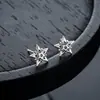 Brincos de Estrela de Cinco Pontas Transfronteiriços para Homens, High-End, Versáteis, Brincos com Design Personalizado para Mulheres, Nova Tendência de Moda