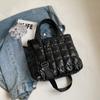 2024 início da primavera nova bolsa de grande capacidade moda feminina cor sólida losango saco tote bolsa feminina ombro mensageiro
